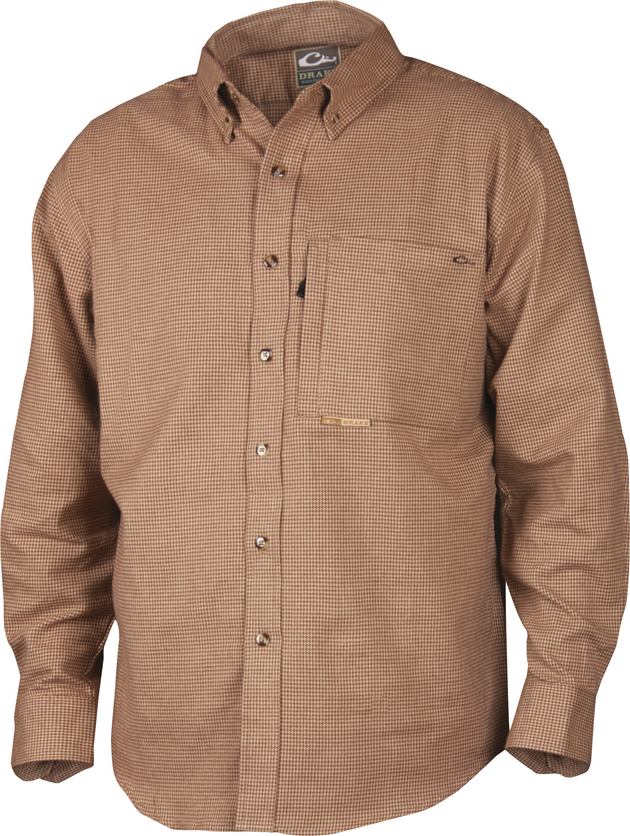 Drake Autumn Brushed Twill Shirt