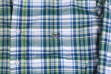 Southern Point Summer Lime Plaid Shirt