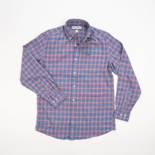Southern Point Brushed Hadley Shirt Fushsia