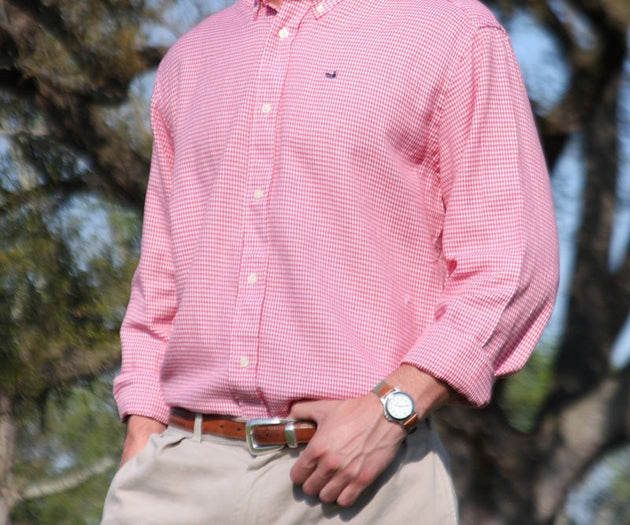 Southern Marsh Houndstooth Dress Shirt